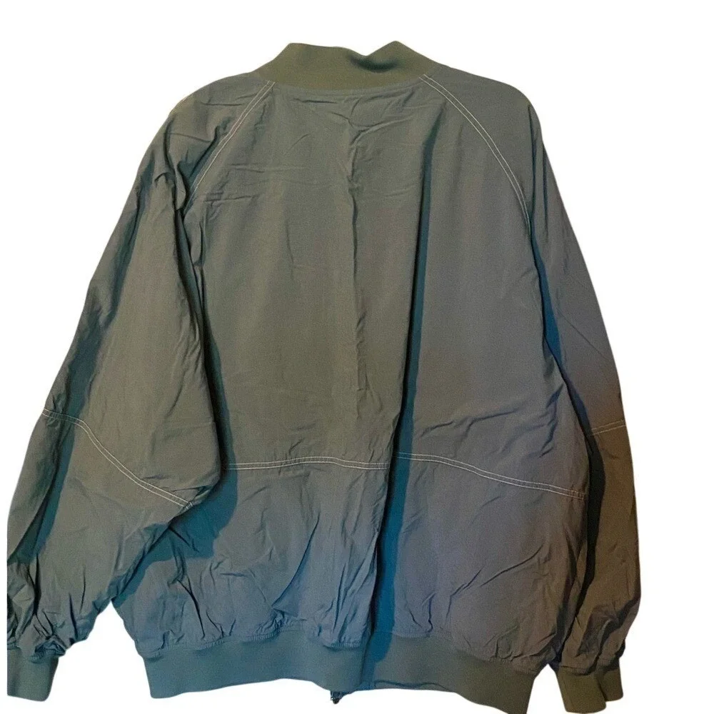 Vintage Y2K Nike Gray/Green Button-Down Jacket Coat